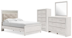 Best Deals Furniture - Ashley Furniture - Altyra Full Panel Bed, Dresser, Mirror and Chest - Full Panel Bed, Dresser, Mirror and Chest - B2640B71