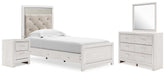 Best Deals Furniture - Ashley Furniture - Altyra Twin Panel Bed, Dresser, Mirror and Nightstand - Twin Panel Bed, Dresser, Mirror and Nightstand - B2640B70