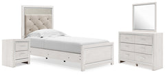 Best Deals Furniture - Ashley Furniture - Altyra Twin Panel Bed, Dresser, Mirror and Nightstand - Twin Panel Bed, Dresser, Mirror and Nightstand - B2640B70