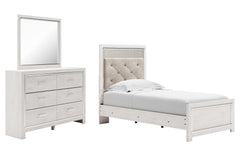 Best Deals Furniture - Ashley Furniture - Altyra Twin Panel Bed, Dresser and Mirror - Twin Panel Bed, Dresser and Mirror - B2640B7