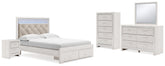 Best Deals Furniture - Ashley Furniture - Altyra Queen Storage Bed, Dresser, Mirror, Chest and Nightstand - Queen Storage Bed, Dresser, Mirror, Chest and Nightstand - B2640B42