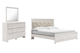 Best Deals Furniture - Ashley Furniture - Altyra King Panel Bed, Dresser and Mirror - King Panel Bed, Dresser and Mirror - B2640B57