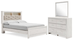 Best Deals Furniture - Ashley Furniture - Altyra Queen Upholstered Panel Bed, Dresser and Mirror - Queen Upholstered Panel Bed, Dresser and Mirror - B2640B25