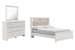 Best Deals Furniture - Ashley Furniture - Altyra Queen Panel Bookcase Bed, Dresser and Mirror - Queen Panel Bookcase Bed, Dresser and Mirror - B2640B11