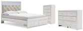Best Deals Furniture - Ashley Furniture - Altyra Queen Storage Bed, Dresser and Chest - Queen Storage Bed, Dresser and Chest - B2640B64