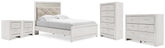 Best Deals Furniture - Ashley Furniture - Altyra Full Panel Bed, Dresser, Chest and 2 Nightstands - Full Panel Bed, Dresser, Chest and 2 Nightstands - B2640B81