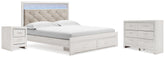 Best Deals Furniture - Ashley Furniture - Altyra King Storage Bed, Dresser and Nightstand - King Storage Bed, Dresser and Nightstand - B2640B66