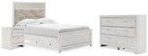 Best Deals Furniture - Ashley Furniture - Altyra Full Upholstered Panel Bed, Dresser and Nightstand - Full Upholstered Panel Bed, Dresser and Nightstand - B2640B63
