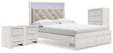 Best Deals Furniture - Ashley Furniture - Altyra Queen Storage Bed, Chest and 2 Nightstands - Queen Storage Bed, Chest and 2 Nightstands - B2640B68