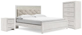 Best Deals Furniture - Ashley Furniture - Altyra King Panel Bed, Chest and 2 Nightstands - King Panel Bed, Chest and 2 Nightstands - B2640B61