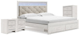 Best Deals Furniture - Ashley Furniture - Altyra King Storage Bed, Chest and 2 Nightstands - King Storage Bed, Chest and 2 Nightstands - B2640B67