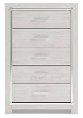 Altyra Queen Bookcase Storage Bed, Chest and 2 Nightstands