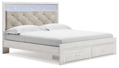 Altyra King Storage Panel Bed and Nightstand