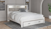Best Deals Furniture - Ashley Furniture - Altyra King Upholstered Bookcase Bed with Storage - King Upholstered Bookcase Bed with Storage - B2640B30