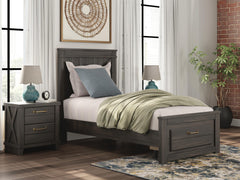 Best Deals Furniture - Ashley Furniture - Vonitta Bay Twin Panel Platform Storage Bed - Twin Panel Platform Storage Bed - PCB2648B8