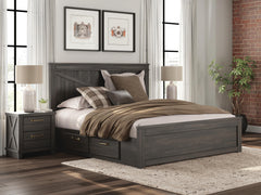 Best Deals Furniture - Ashley Furniture - Vonitta Bay King Panel Platform Bed with Storage - King Panel Platform Bed with Storage - PCB2648B26