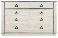 Willowton Dresser and 2 Nightstands