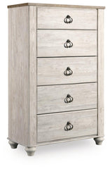 Willowton Queen Sleigh Bed, Chest and Nightstand