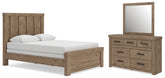 Best Deals Furniture - Ashley Furniture - Oliandon Queen Panel Bed, Dresser and Mirror - Queen Panel Bed, Dresser and Mirror - PCB2844B3