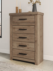 Best Deals Furniture - Ashley Furniture - Oliandon Chest of Drawers - Five Drawer Chest - PCB2844-46