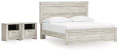 Best Deals Furniture - Ashley Furniture - Bellaby King Panel Bed and 2 Nightstands - King Panel Bed and 2 Nightstands - B331B25