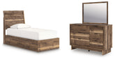 Best Deals Furniture - Ashley Furniture - Chirason Twin Panel Platform Bed, Dresser and Mirror - Twin Panel Platform Bed, Dresser and Mirror - PCB3367B24