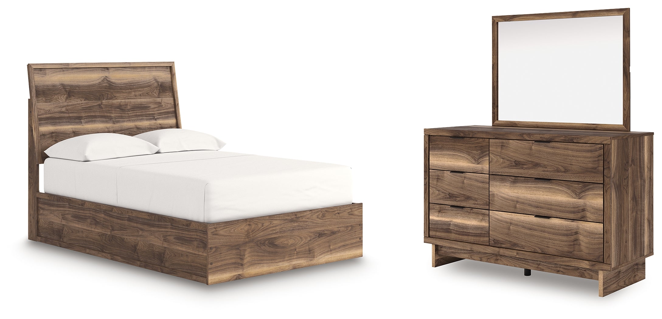 Best Deals Furniture - Ashley Furniture - Chirason Full Panel Platform Bed, Dresser and Mirror - Full Panel Platform Bed, Dresser and Mirror - PCB3367B26