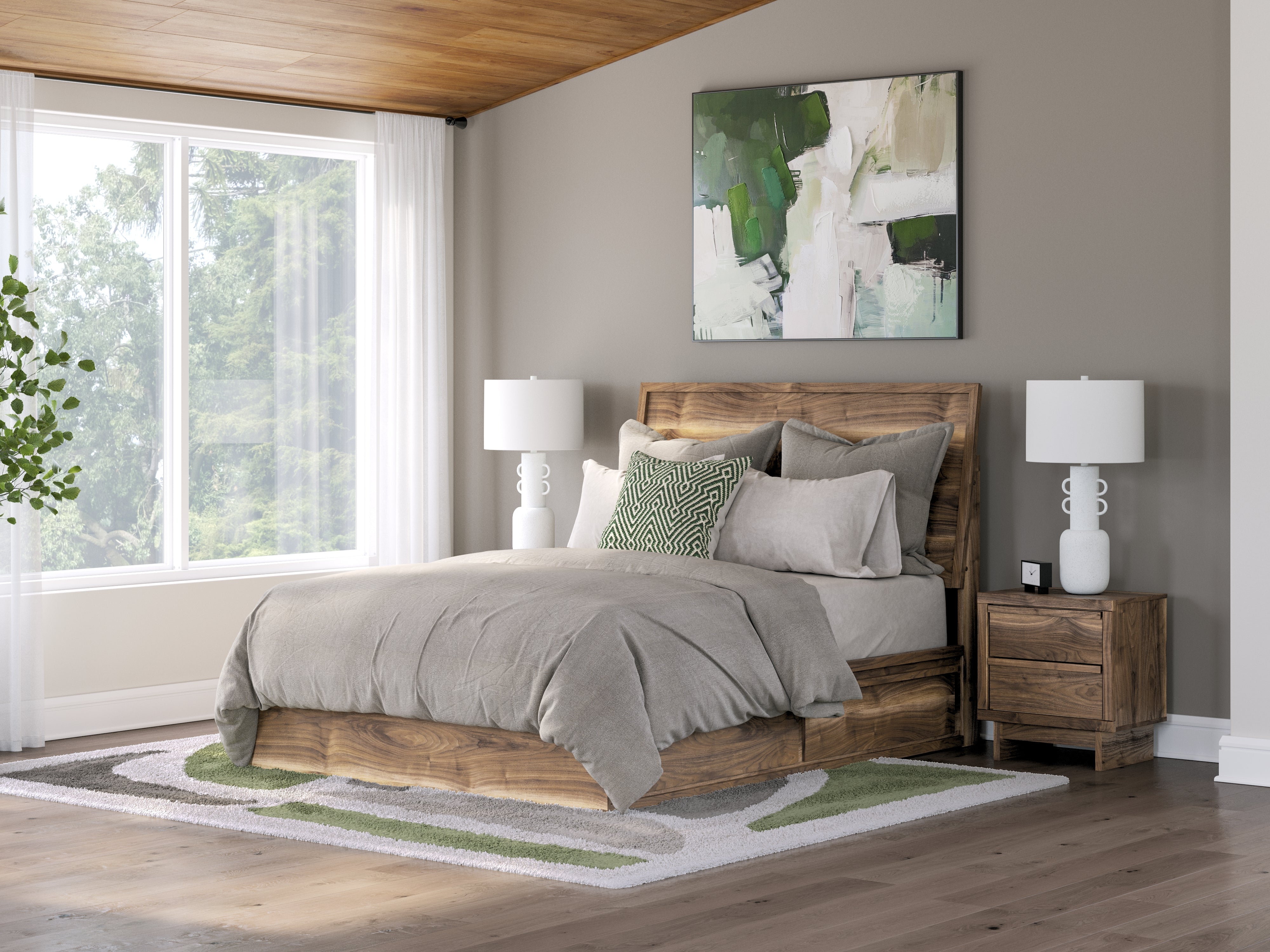 Best Deals Furniture - Ashley Furniture - Chirason Queen Panel Bed with Storage - Queen Panel Bed with Storage - PCB3367B4