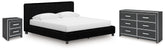 Best Deals Furniture - Ashley Furniture - Zuraleus King Upholstered Bed, Dresser and Nightstand - King Upholstered Bed, Dresser and Nightstand - PCB3380B17