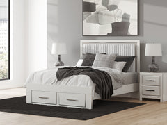 Best Deals Furniture - Ashley Furniture - Zuraleus Queen Upholstered Panel Storage Bed - Queen Upholstered Panel Storage Bed - PCB3381B4