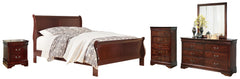 Best Deals Furniture - Ashley Furniture - Alisdair Queen Sleigh Bed, Dresser, Mirror, Chest and Nightstand - Queen Sleigh Bed, Dresser, Mirror, Chest and Nightstand - B376B12