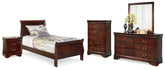 Best Deals Furniture - Ashley Furniture - Alisdair Twin Sleigh Bed, Dresser, Mirror, Chest and Nightstand - Twin Sleigh Bed, Dresser, Mirror, Chest and Nightstand - B376B24