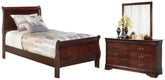 Best Deals Furniture - Ashley Furniture - Alisdair Twin Sleigh Bed, Dresser and Mirror - Twin Sleigh Bed, Dresser and Mirror - B376B6