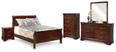 Best Deals Furniture - Ashley Furniture - Alisdair Full Sleigh Bed, Dresser, Mirror, Chest and Nightstand - Full Sleigh Bed, Dresser, Mirror, Chest and Nightstand - B376B19