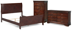 Best Deals Furniture - Ashley Furniture - Alisdair Queen Sleigh Bed, Dresser and Chest - Queen Sleigh Bed, Dresser and Chest - B376B28