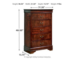 Alisdair Queen Sleigh Bed, Chest and Nightstand
