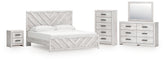 Best Deals Furniture - Ashley Furniture - Cayboni King Panel Bed, Dresser, Mirror, Chest and Nightstand - King Panel Bed, Dresser, Mirror, Chest and Nightstand - B3788B17