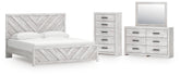 Best Deals Furniture - Ashley Furniture - Cayboni King Panel Bed, Dresser, Mirror and Chest - King Panel Bed, Dresser, Mirror and Chest - B3788B18