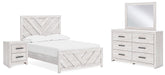 Best Deals Furniture - Ashley Furniture - Cayboni Full Panel Bed, Dresser, Mirror and Nightstand - Full Panel Bed, Dresser, Mirror and Nightstand - B3788B14