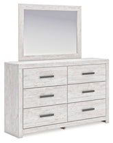 Best Deals Furniture - Ashley Furniture - Cayboni Dresser and Mirror - Dresser and Mirror / Whitewash - B3788B1