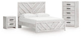 Best Deals Furniture - Ashley Furniture - Cayboni Queen Panel Bed, Chest and Nightstand - Queen Panel Bed, Chest and Nightstand - B3788B20