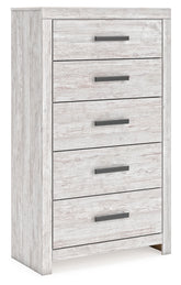 Best Deals Furniture - Ashley Furniture - Cayboni Chest of Drawers - Five Drawer Chest / Whitewash - B3788-46