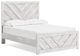 Best Deals Furniture - Ashley Furniture - Cayboni Full Panel Bed - Full Panel Bed / Whitewash - B3788B2