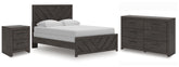 Best Deals Furniture - Ashley Furniture - Prendonea Queen Panel Bed, Dresser and Nightstand - Queen Panel Bed, Dresser and Nightstand - B3789B9