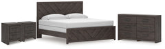 Best Deals Furniture - Ashley Furniture - Prendonea King Panel Bed, Dresser and 2 Nightstands - King Panel Bed, Dresser and 2 Nightstands - B3789B13