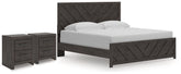 Best Deals Furniture - Ashley Furniture - Prendonea King Panel Bed and 2 Nightstands - King Panel Bed and 2 Nightstands - B3789B14