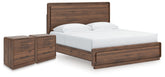 Best Deals Furniture - Ashley Furniture - Fortlorn King Panel Bed and 2 Nightstands - King Panel Bed and 2 Nightstands - PCB386B9
