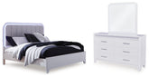 Best Deals Furniture - Ashley Furniture - Jarlee Queen Upholstered Panel Bed, Dresser and Mirror - Queen Upholstered Panel Bed, Dresser and Mirror - PCB392B3