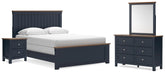 Best Deals Furniture - Ashley Furniture - Landocken Queen Panel Bed, Dresser, Mirror and Nightstand - Queen Panel Bed, Dresser, Mirror and Nightstand - B414B18