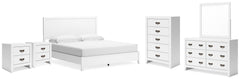 Binterglen King Panel Bed, Dresser, Chest and 2 Nightstands